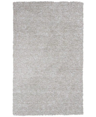 Kas Bliss Heather Shag 5' X 7' Area Rug In Ivory