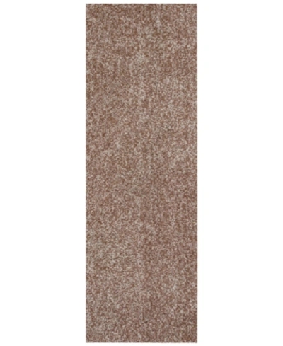 Kas Bliss Heather Shag 2'3" X 7'6" Runner Rug In Beige