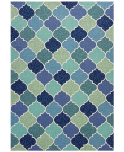 Kas Harbor Stella 4231 Blue 7'6" X 9'6" Indoor/outdoor Area Rug