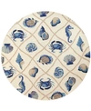 Kas Harbor Seaside 7'6" Indoor/outdoor Round Area Rug In 4217 Sand