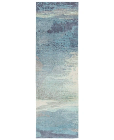 Surya Felicity Fct-8000 Sky Blue 2'6" X 8' Runner Area Rug