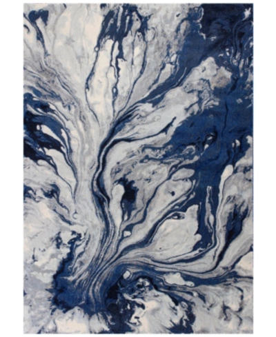Kas Illusions Watercolors 5'3" X 7'7" Area Rug In 6201 Blue