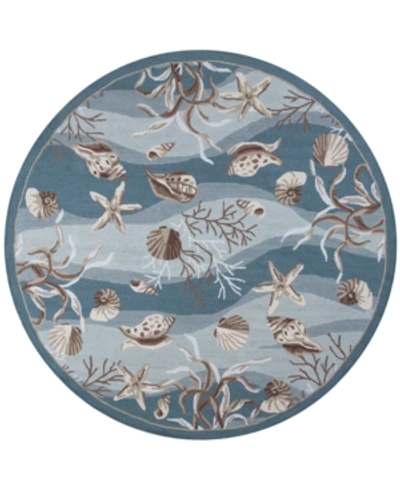 Kas Sonesta Shells 2003 Seafoam 7'6" Round Area Rug