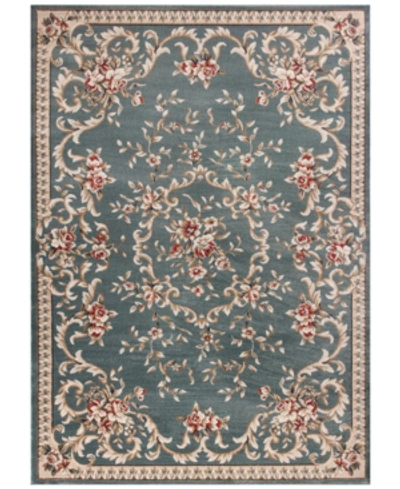 Kas Avalon Aubusson 5'3" X 7'7" Area Rug In 5602 Slate Blue