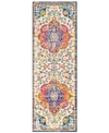 Surya Elaziz Elz-2335 Bright Pink 2'7" X 7'6" Runner Area Rug In Bright Pink