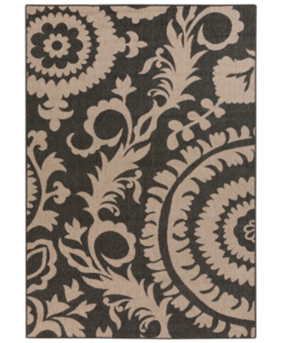 Surya Closeout! Livabliss Alfresco Alf-9615 Black 6' X 9' Area Rug, Indoor/outdoor