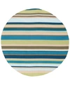 SURYA CLOSEOUT! SURYA RAIN RAI-1208 LIME 8' ROUND AREA RUG, INDOOR/OUTDOOR