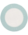 Surya Alfresco Alf-9680 Teal 7'3" Round Area Rug, Indoor/outdoor In Teal