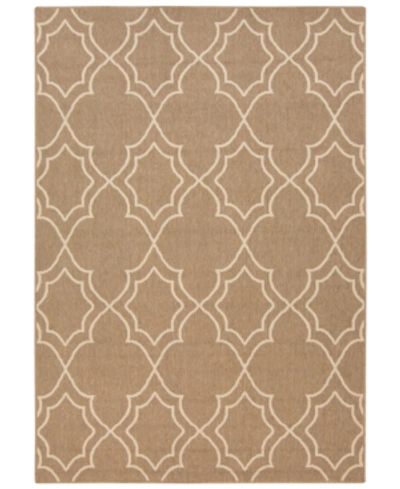 Surya Alfresco Alf-9587 Camel 2'3" X 4'6" Area Rug, Indoor/outdoor