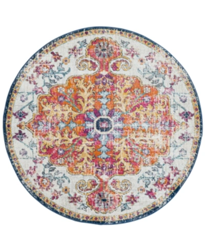 Surya Harput Hap-1000 Saffron 7'10" Round Area Rug In Orange