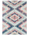 Surya Anika Ani-1027 White 5'3" X 7'3" Area Rug In Blue