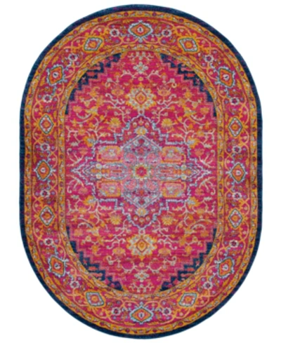 Surya Harput Hap-1009 Garnet 6'7" X 9' Oval Area Rug In Pink