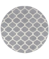 Surya Livabliss Horizon Hrz-1001 Medium Gray 7'10" Round Area Rug In Gray