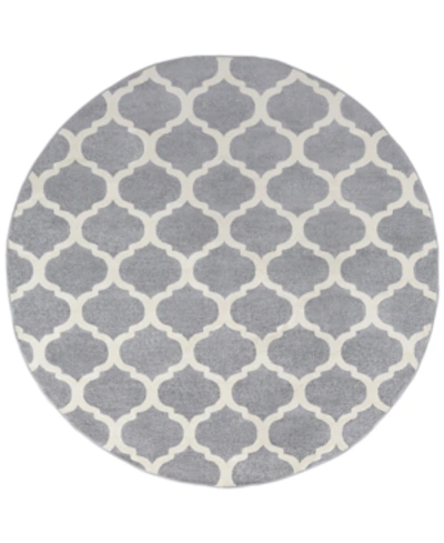 Surya Livabliss Horizon Hrz-1001 Medium Gray 7'10" Round Area Rug