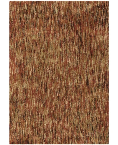 Palmetto Living Orian Next Generation Multi Solid 6'7" X 9'8" Area Rug In Red