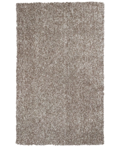 Kas Bliss Heather Shag 7'6" X 9'6" Area Rug In Beige