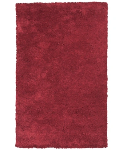 Kas Bliss Shag 7'6" X 9'6" Area Rug In Red