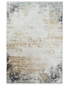 Surya Solar Sor-2302 Medium Gray 2' X 3' Area Rug In Medium Gray