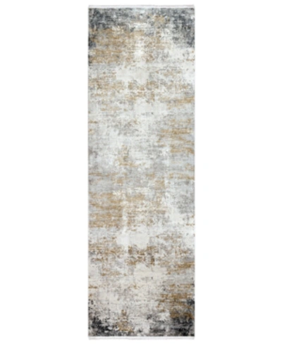Surya Solar Sor-2302 Medium Gray 3' X 9'10" Runner Area Rug