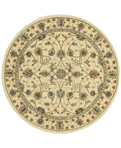 Nourison Wool And Silk 2000 2023 Ivory 8' Round Rug
