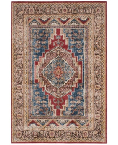 Safavieh Bijar Bij636 Royal And Brown 9' X 12' Area Rug In Red