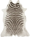 Erin Gates Acadia Aca-1 Zebra 5'3" X 7'10" Area Rug In Grey