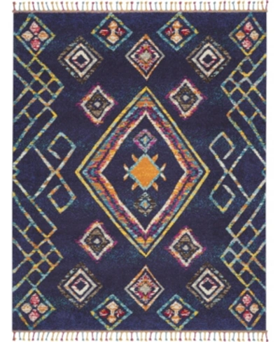 Nourison Closeout!  Home Mecca Mec02 Navy 7'10" X 10'6" Area Rug