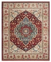 Ralph Lauren Chloe Lrl1221b Beige And Red 8' X 10' Area Rug In Beige