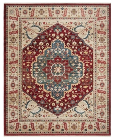 Lauren Ralph Lauren Chloe Lrl1221b Beige And Red 8' X 10' Area Rug