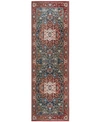 Ralph Lauren Camille Lrl1225a 2'2" X 8' Runner Area Rug In Red
