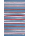 Ralph Lauren Leopold Stripe Lrl2462d Royal Blue 5' X 8' Outdoor Area Rug In Royal Blue