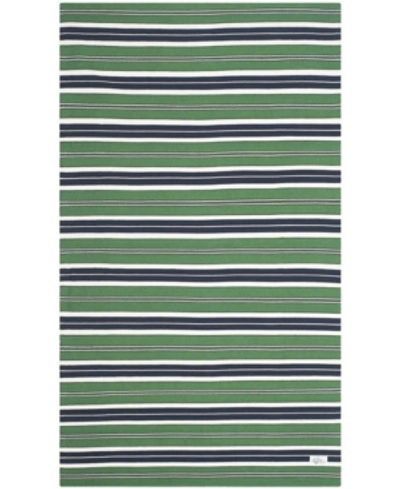RALPH LAUREN LEOPOLD STRIPE LRL2462K GREEN 8' X 10' OUTDOOR AREA RUG