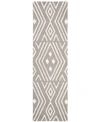 Ralph Lauren Imani Geometric Lrl6609f Sepia 2'3" X 8' Runner Area Rug In Nude Or Na