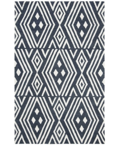 Ralph Lauren Imani Geometric Lrl6609n Slate 4' X 6' Area Rug