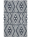 Ralph Lauren Imani Geometric Lrl6609n Slate 8' X 10' Area Rug In Slate