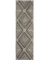 Ralph Lauren Isabella Lrl6608f Charcoal 2'3" X 8' Runner Area Rug In Charcoal