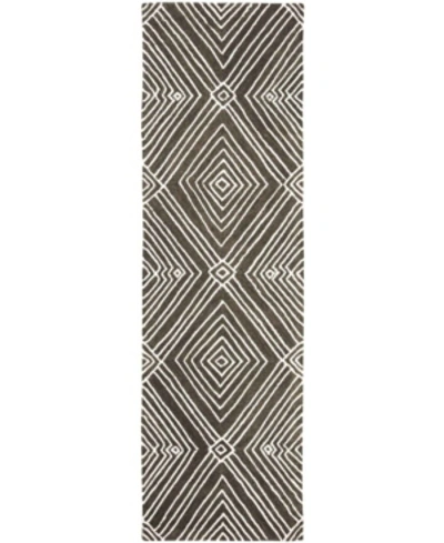Ralph Lauren Isabella Lrl6608f Charcoal 2'3" X 8' Runner Area Rug