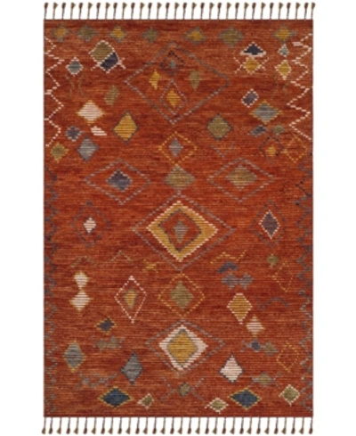 Ralph Lauren Nahla Lrl7545a Currant 5' X 8' Area Rug In Cranberry