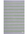 Ralph Lauren Leopold Stripe Lrl2462g Lilac 4' X 6' Outdoor Area Rug In Lilac