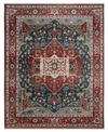 Ralph Lauren Camille Lrl1225a Red And Navy 5'1" X 7'6" Area Rug In Red