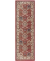 Ralph Lauren Ariel Lrl1255c 2'2" X 8' Runner Area Rug In Red