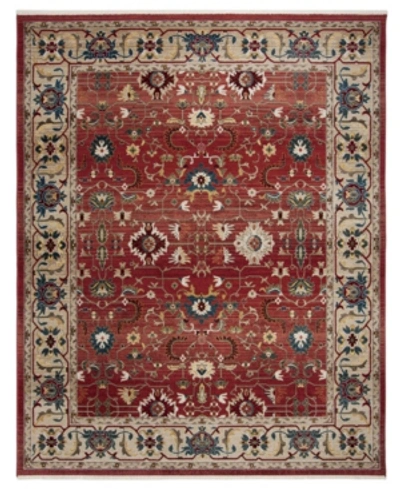 Lauren Ralph Lauren Ines Lrl1293c Red And Beige 5'1" X 7'6" Area Rug