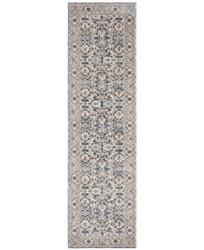 Ralph Lauren Warwick Lrl1310a Navy 2'2" X 8' Runner Area Rug In Blue