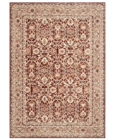 Ralph Lauren Warwick Lrl1310b Oxblood 4' X 6' Area Rug In Red