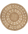 Surya Sundaze Sdz-1008 Wheat 8' X 8' Round Area Rug In Wheat