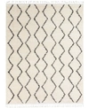 Surya Berber Shag Bbe-2303 Charcoal 7'10" X 10'2" Area Rug In Charcoal