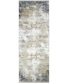 Surya Solar Sor-2302 Gray 3' X 8' Runner Area Rug In Gray