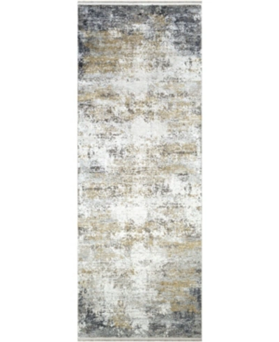 Surya Solar Sor-2302 Gray 3' X 8' Runner Area Rug