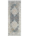 Surya Solar Sor-2306 Mist 3' X 8' Runner Area Rug In Mist