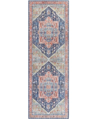 Surya Iris Irs-2312 Navy 2'6" X 7'6" Runner Area Rug